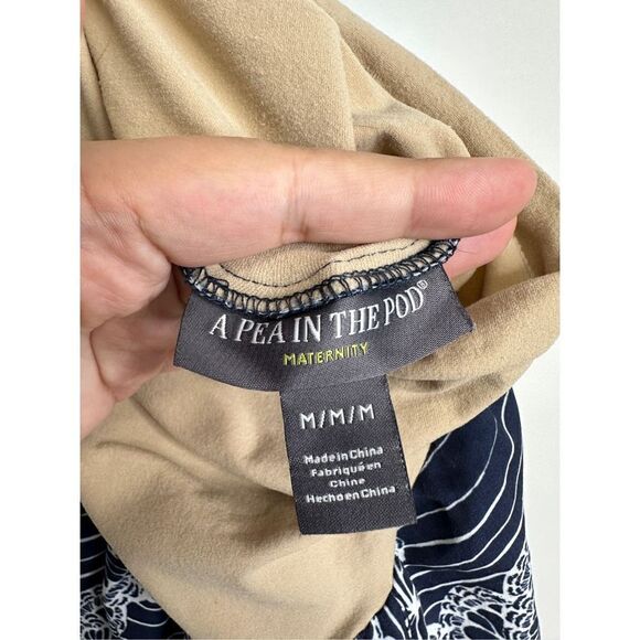 A Pea in the pod Maternity Shorts Womens Navy/White Size Medium - Picture 6 of 6